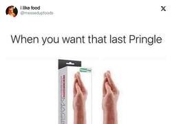 Enlace a Mano mágica para pillar Pringles, por @messedupfoods