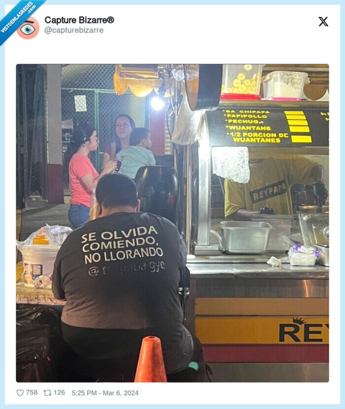 olvidar,comiendo,llorando,gordo