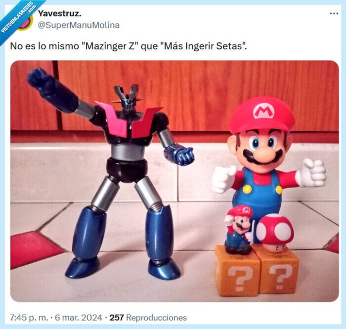 mazinger z,setas,super mario