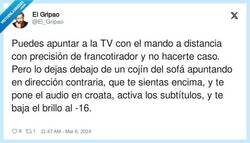 Enlace a En mi casa y en mi TV pasa lo mismo, por @El_Gripao