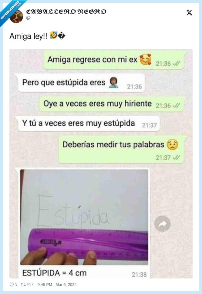 medir,palabras,estupida