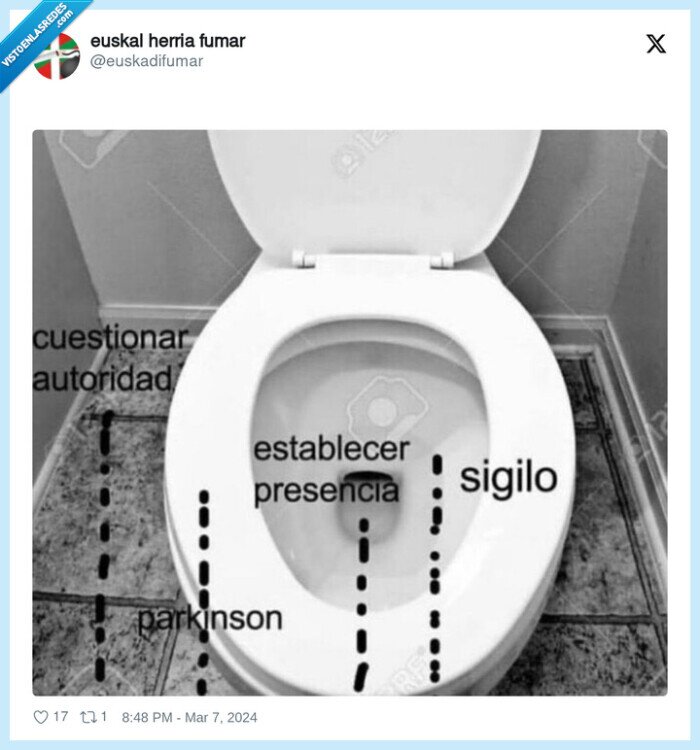 baño,cagar,parkinson,sigilio,autoridad