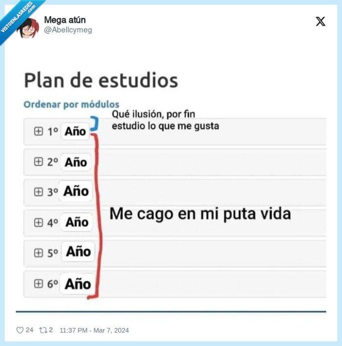 año,estudiar,plan de estudios