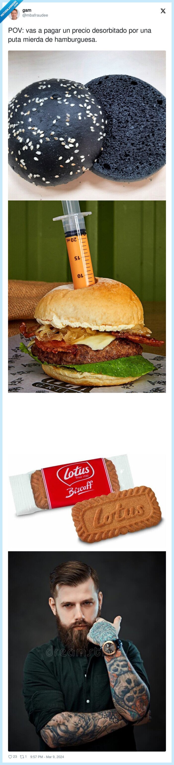 desorbitado,hamburguesa,precio,pagar