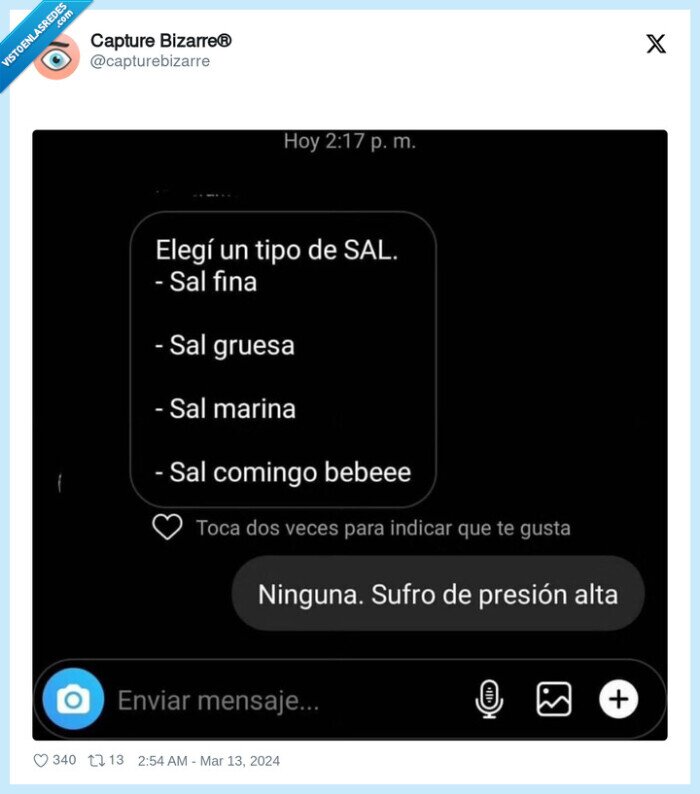 sal marina,presion alta