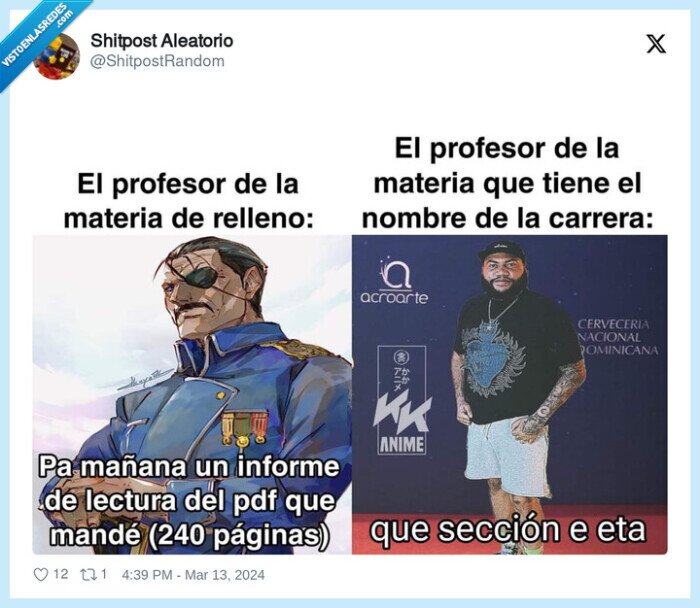 asignaturas,carreras,sin sentido