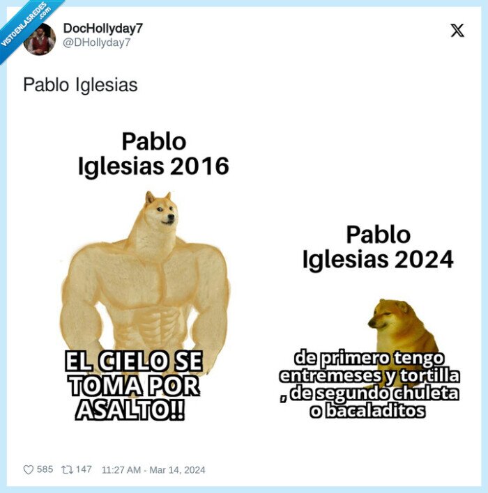 pablo iglesias,bar,servir,doge,cheems