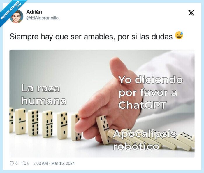 inteligencia artificial,gracias,por favor,domino