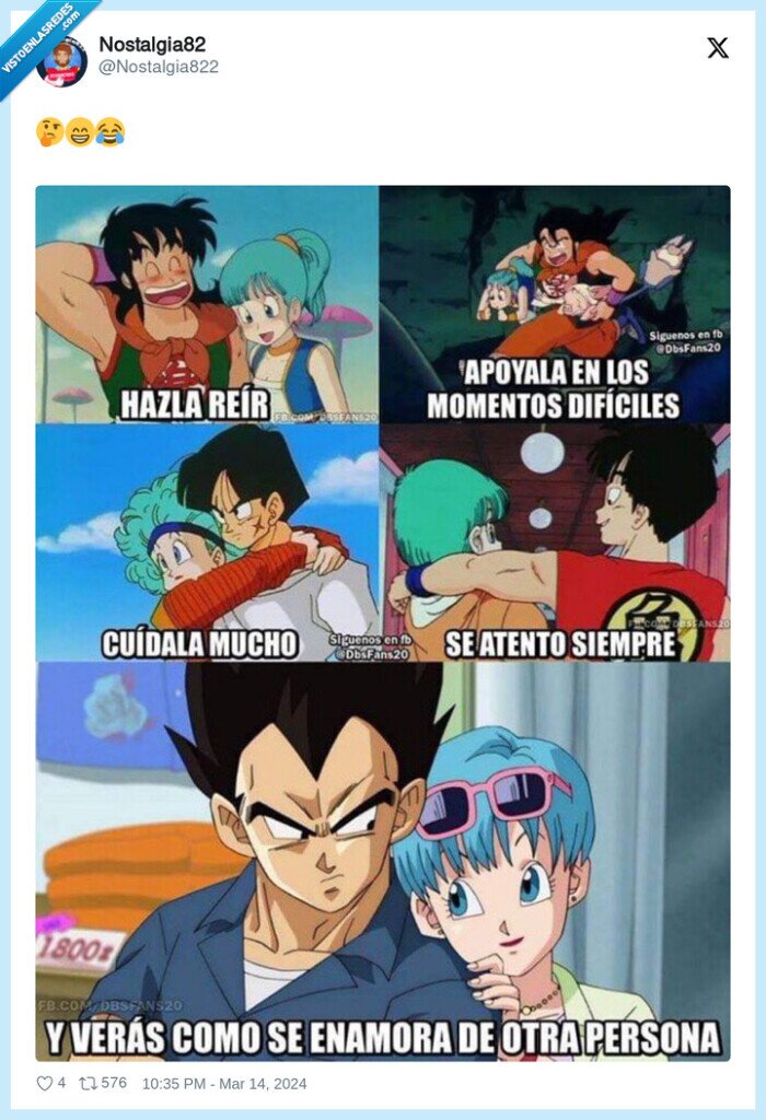 vegeta,bulma,amistad,reir,yamcha,dragon ball