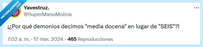 docena,media,seis