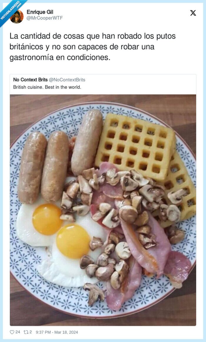 gastronomía,británicos,condiciones,cantidad,robado