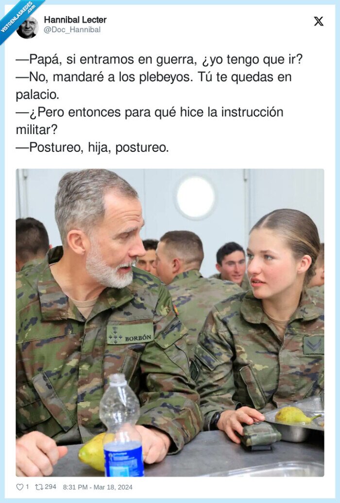 instrucción,postureo,plebeyos,felipe vi,leonor