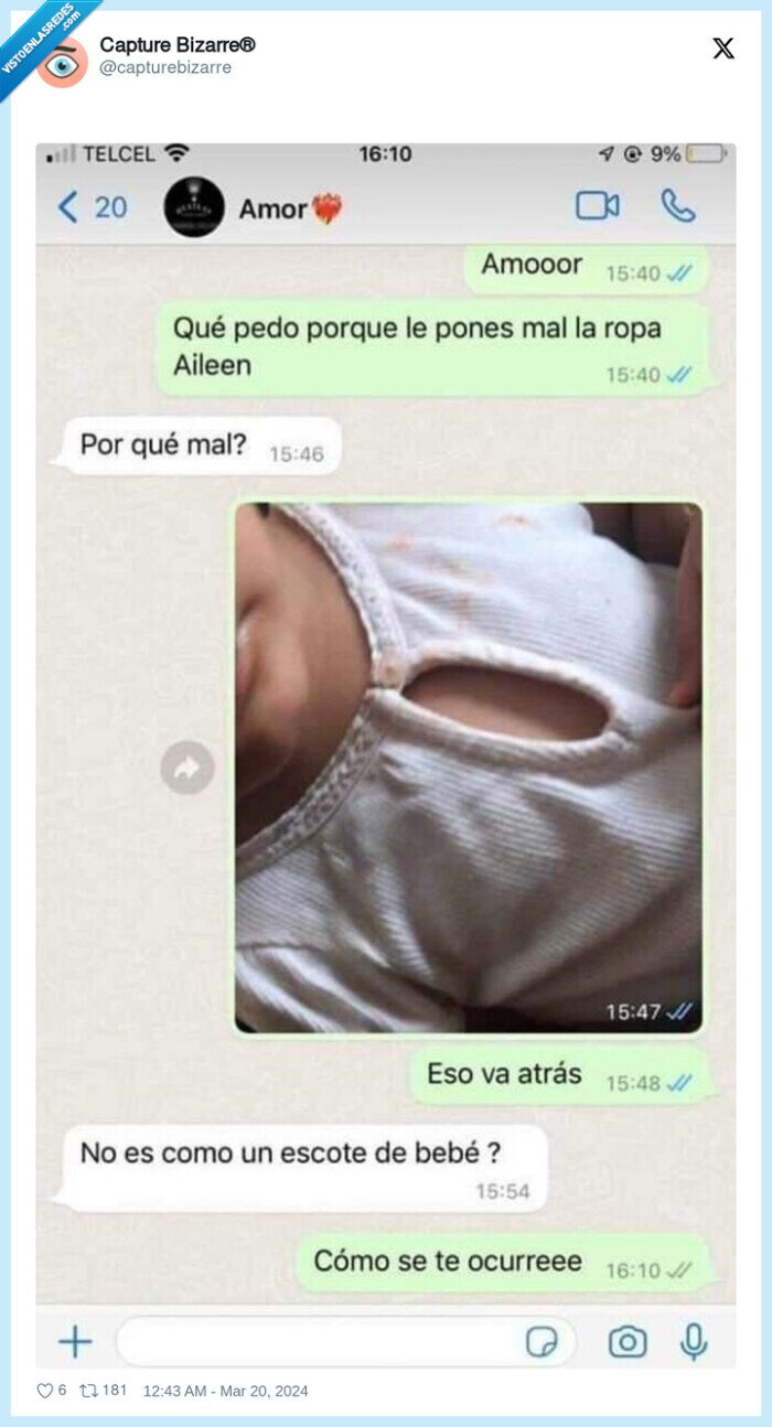 escote,bebe,ropa