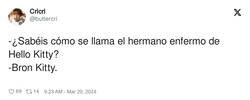 Enlace a El hermano enfermo de Hello Kitty, por @buttercri