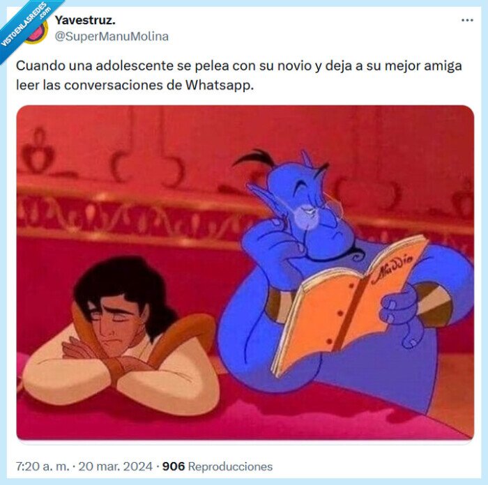 aladin,pelea,adoelscentes,whatsapp
