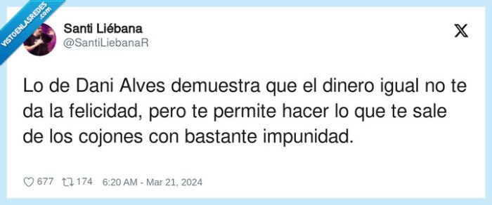 felicidad,impunidad,dani alves,libertad,multa