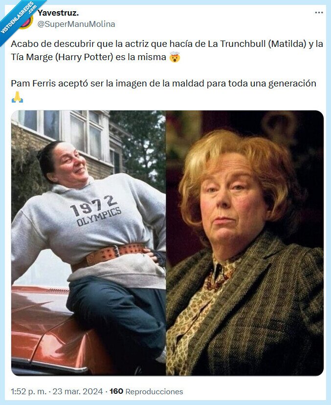 pam ferris,actriz,matilda,harry potter