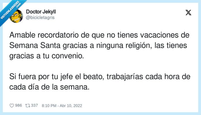 recordatorio,trabajar,vacaciones,religión,convenio,semana santa