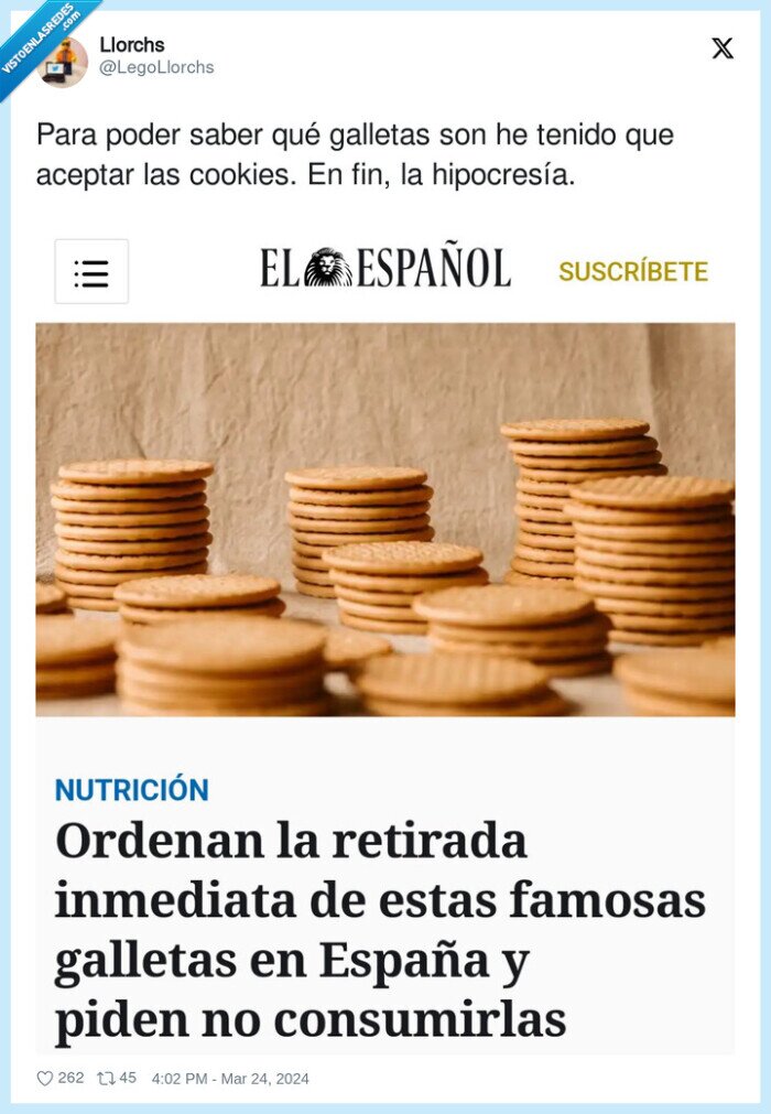 hipocresía,galletas,aceptar,cookies