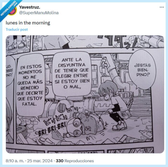 lunes,mañana,manga,viñeta