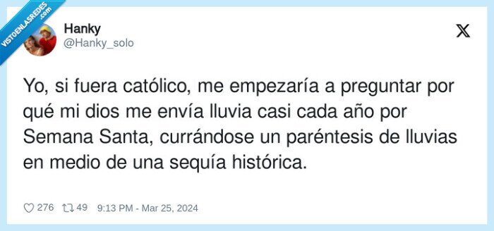 cat&oacute;lico,semana santa,lluvias,sequias,preguntar