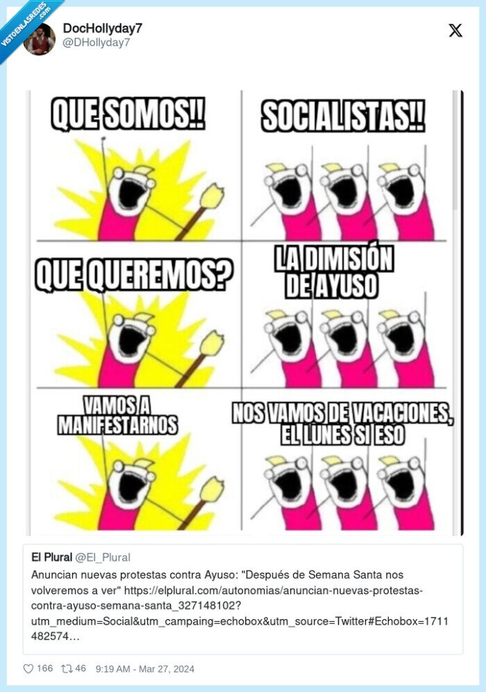 psoe,all the things,protestas,ayuso,semana santa