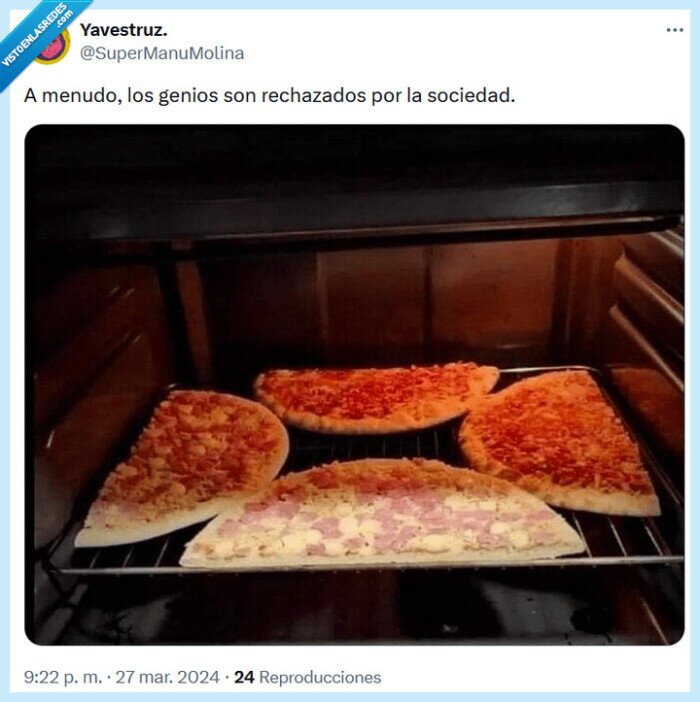 sociedad,rechazo,genio,pizza,horno