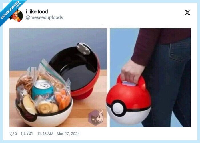 pokemon,tupper,comida,pokeball