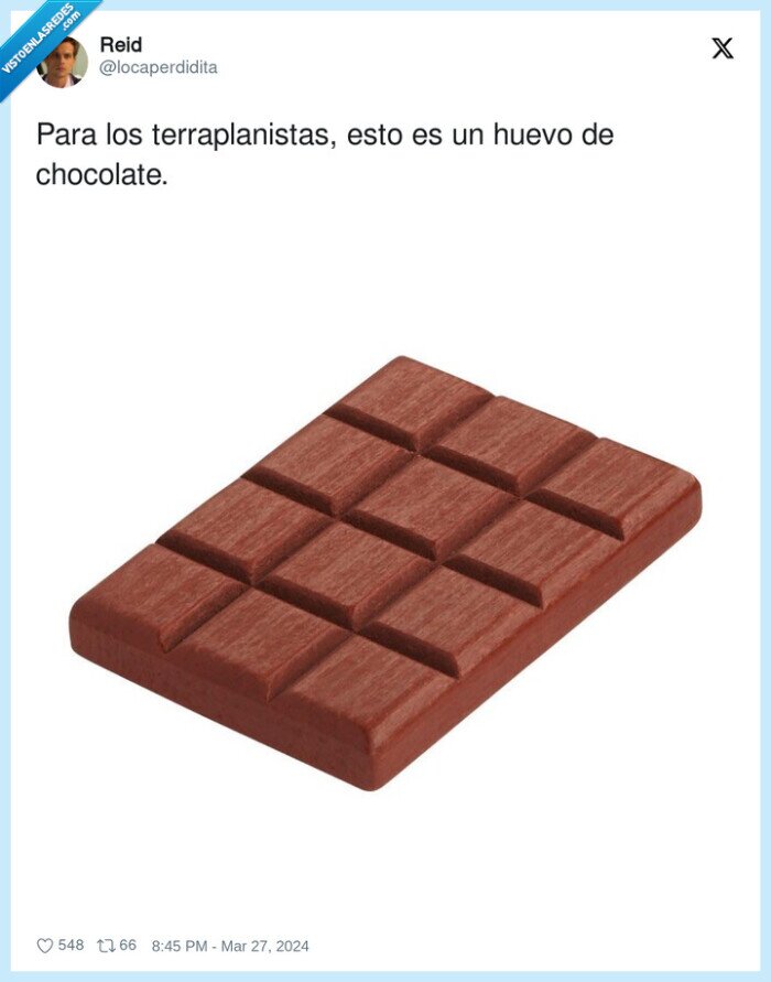 terraplanistas,chocolate,huevo