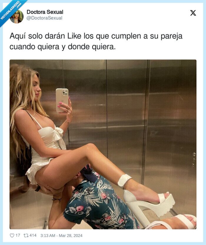 cumplir,pareja,trabajillo,ascensor,aquí