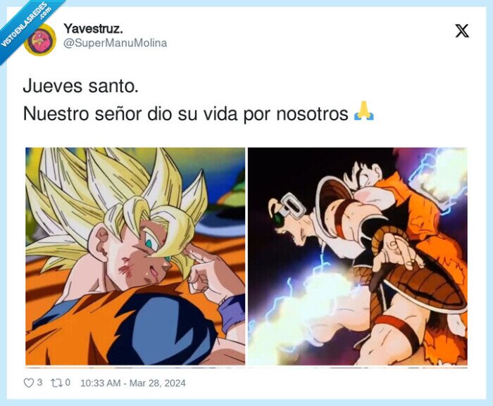 son goku,dragon ball,jueves santo