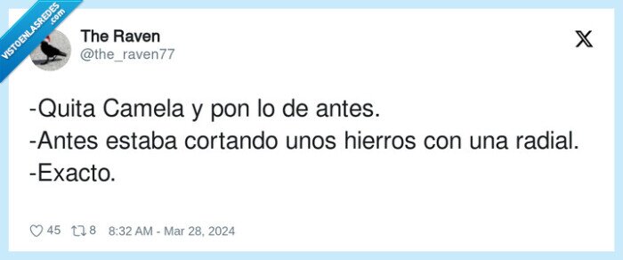 cortando,hierros,camela,radial