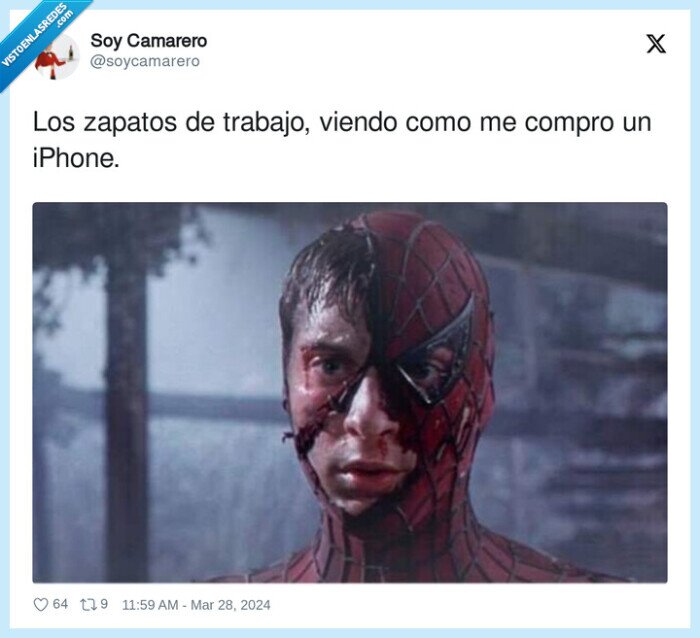 trabajo,zapatos,spiderman,comprar,iphone