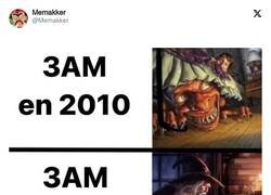 Enlace a Amo las 3AM hoy en día, por @Memakker