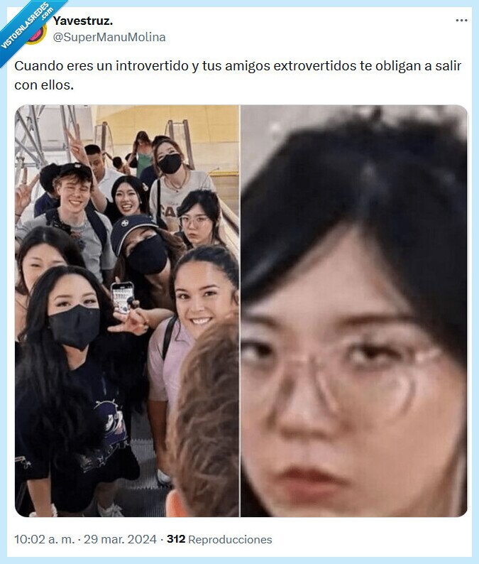 introvertido,extrovertido,amigos