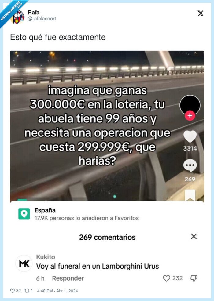 lamborghini urus,funeral,abuela,lotería