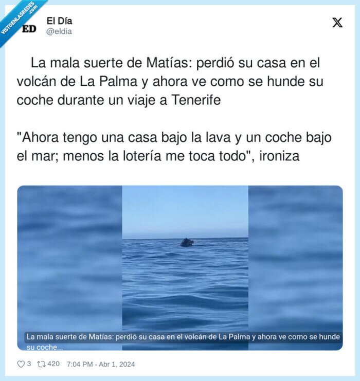 tenerife,lotería,volcán,la palma,coche,perdidas,casa