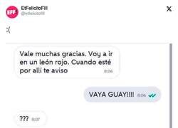 Enlace a Lástima que no fuera lo otro, por @etfelicitofill