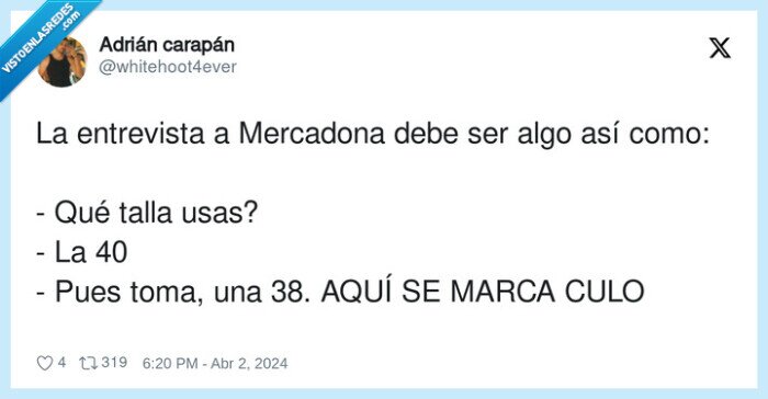 entrevista,mercadona,talla,marcar