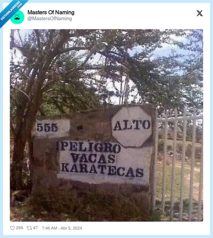 cartel,vacas karatecas,valla