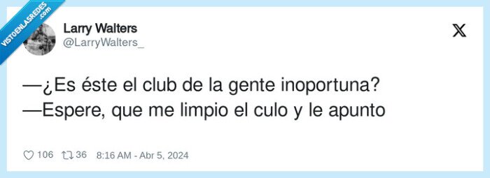 inoportuna,esperar,cagar,apuntar