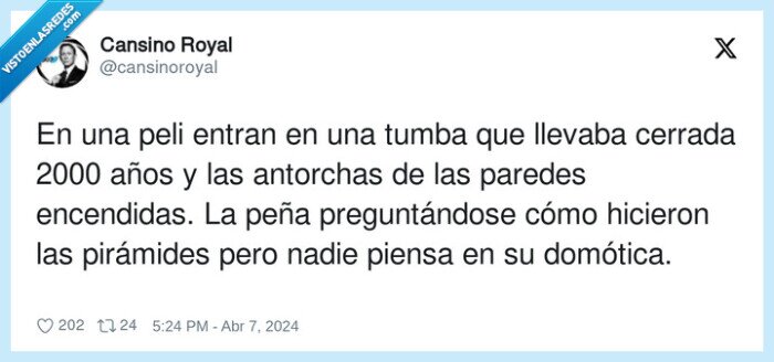 preguntarse,pirámides,encendidas,domótica,antorchas
