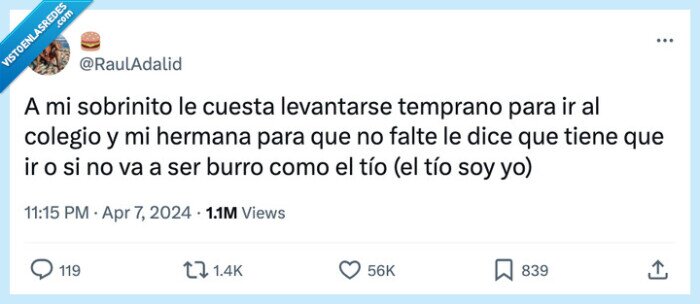 levantarse,sobrinito,temprano,hermana