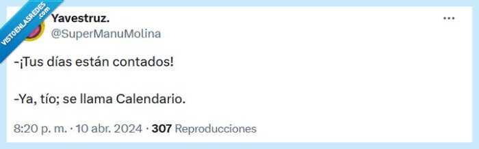 calendario,días,contados