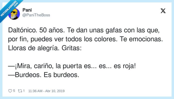 daltónico,emocionarse,alegría,colores,burdeos