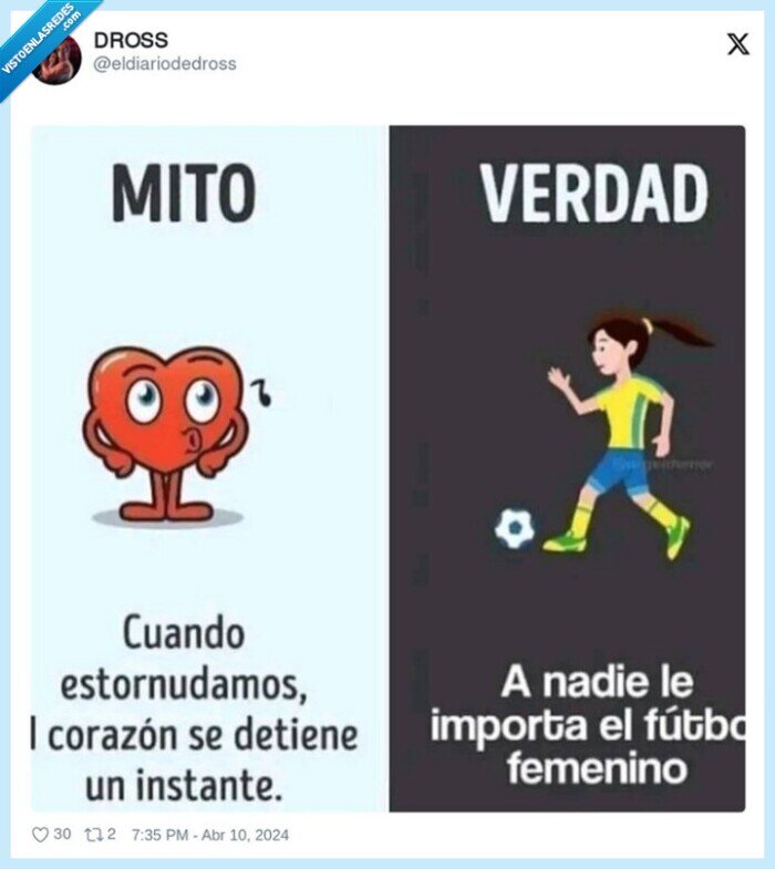 mito,verdad,estornudar,futbol femenino