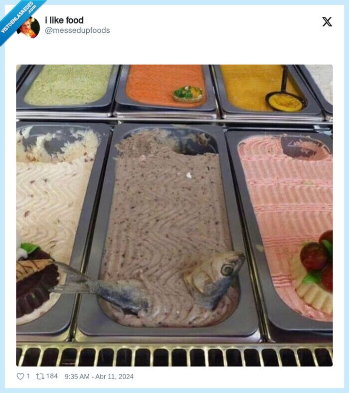 helado,pescado,asco