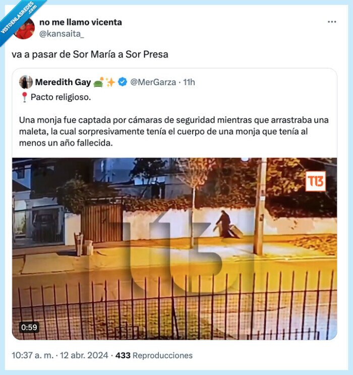 monja,maleta,fallecida,llevar