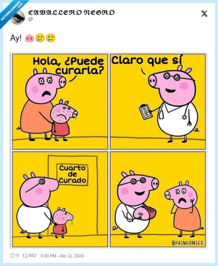 peppa pig,curar,hija,cerdo