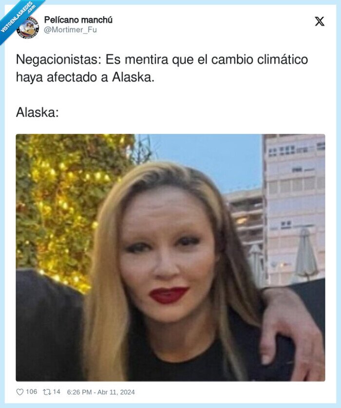 negacionistas,cambio climático,fake,cara,alaska